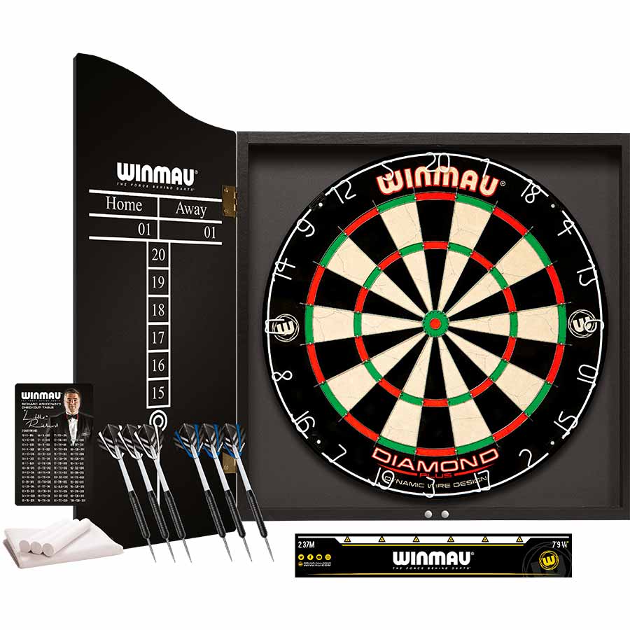 Dartboard Set Black Ash Professional Set-5