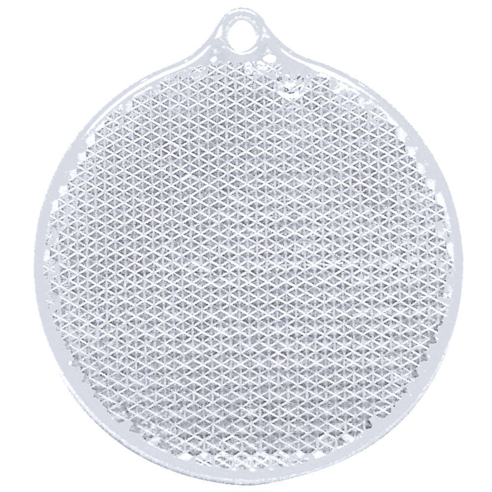 Светоотражатель круг - белый