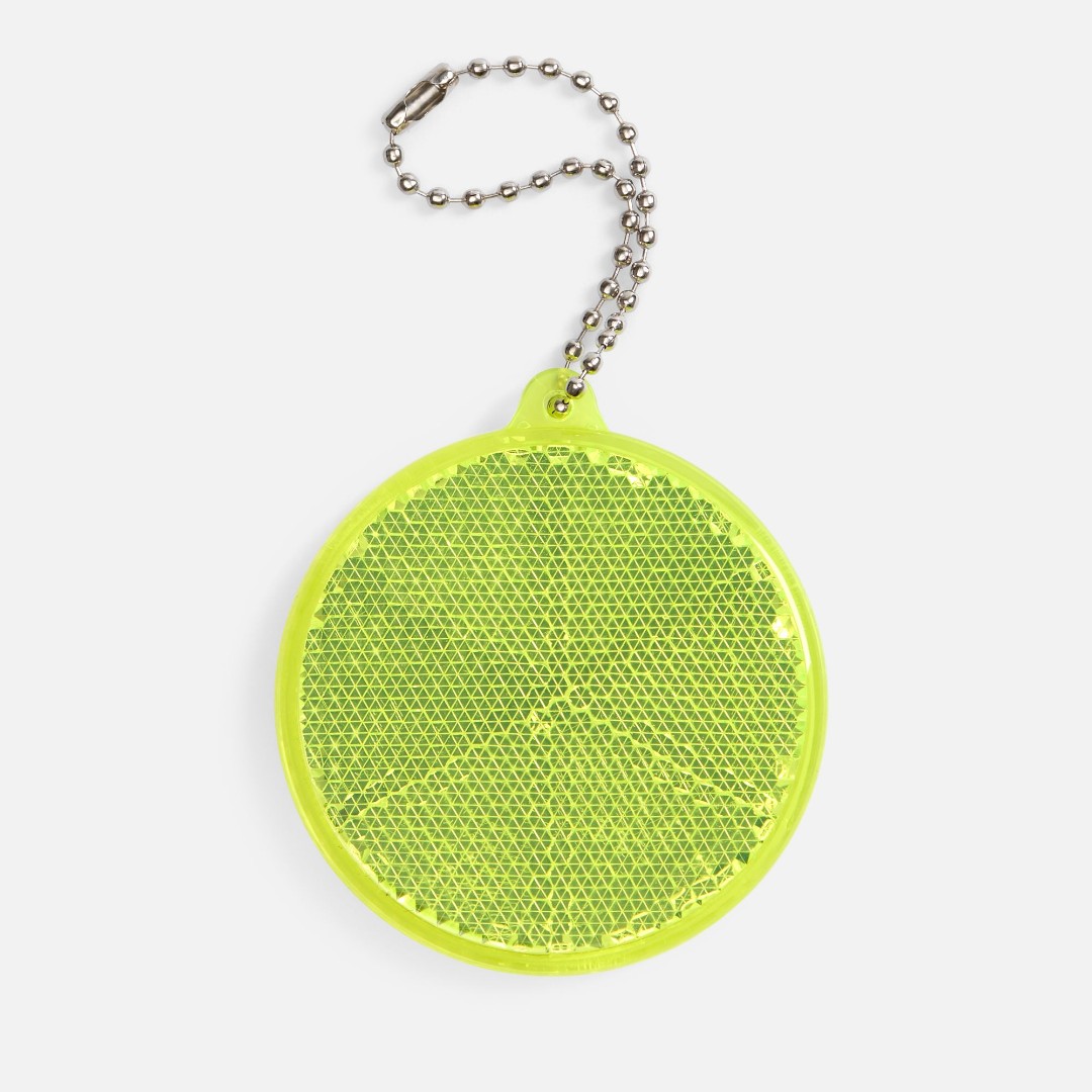 Светоотражатель круг - желтый